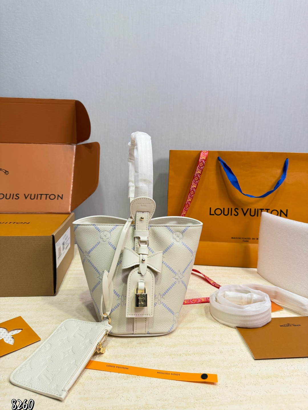Louis Vuitton LV Noé Bucket Bag Embossed Leather